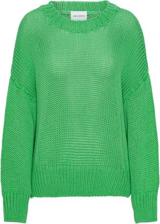 Americandreams Pepper Round Neck Pullover - Dames - Ronde hals truien - Groen - M - Katoen - Truien & Vesten