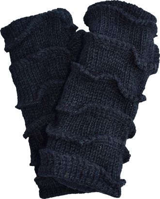 Gheri Womens Warm Woolen Fleece Lined Hand Knitted Mittens Gloves Handwarmers U
