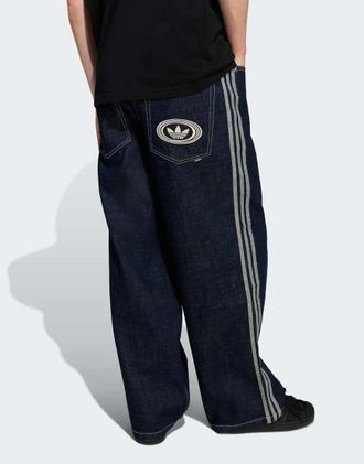 adidas Originals 90s Alternative Sport - Jeans skater a fondo ampio blu navy