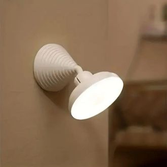 OEM Luz Nocturna Autom&aacute;tica Con Sensor De Movimiento Giratorio, Recargable Por Usb, Para Pasillo Y Dormitorio, Iluminaci&oacute;n Inteligente Inal&aacute;mbrica - Crezu