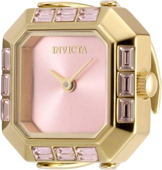 Invicta Mini 49586 Dames Horloge - Quartz Uurwerk - Roestvrij Staal met roze Wijzerplaat - 21mm