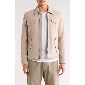 Bugatchi Suede Trucker Jacket in Sand at Nordstrom Rack, Size Xx-Large