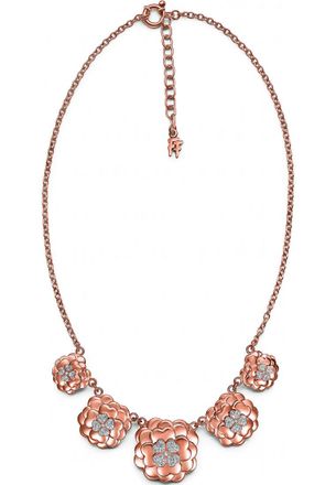 Folli Follie Womens 3N14T028RC Ladies Necklace - Rose Gold Stainless Steel - One Size