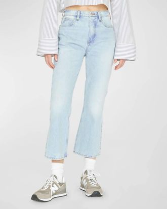 Frame Denim High N Tight Crop Mini Bootcut Jean In Legacy