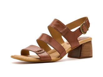 Born Secan Womens Sandals Dark Tan/Shell : 10 M, Leather