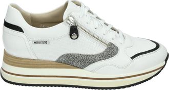 Mephisto Sportieve Lage Damesschoenen Wit Design - Dames - Sneakers - Wit - 39 EU - Leer - Schoenen