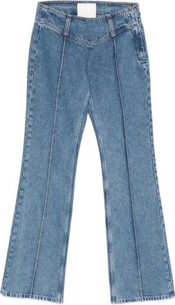 Mother The Pin Up Takeout Heel Jerky - Dames - Flared Jeans - Blauw - W25 - Katoen - Jeans