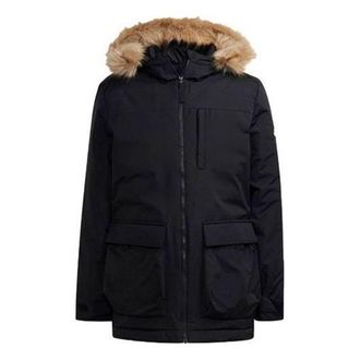 adidas Utilitas Hooded Parka Jacket Asia Sizing Black GT1699