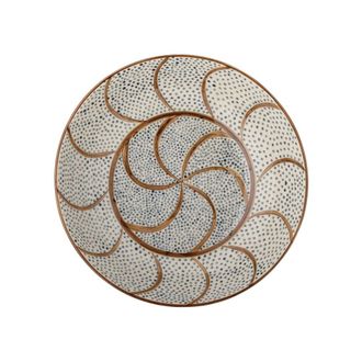 Bloomingville Cuenco de gres marr&oacute;n D32