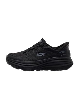 Skechers Womens Max Cushioning Zirrus Sneaker, Black Textile/Synthetic/Trim, 5 UK