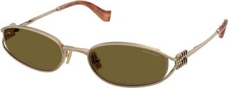 Miu Miu MU C51S Zonnebril - Dames - Accessoires - Geel - Maat: 54 MM
