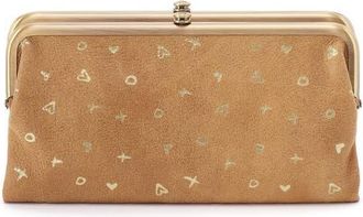 Hobo Lauren Leather Double Frame Clutch in Whiskey at Nordstrom