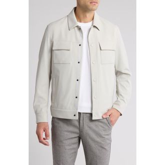 Robert Barakett Fremantle Technical Knit Jacket in Stone at Nordstrom, Size Xx-Large