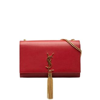 Saint Laurent Pre-owned Cross Body Bags, female, Red, Size: ONE SIZE Pre-owned The Kate Crossbody Bag