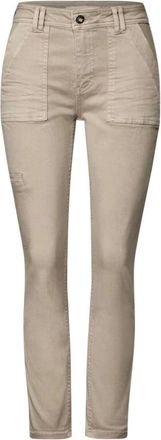 Street One Dames, Broeken, Beige, Maat: W31 L28