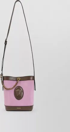 Versace mini calf leather bucket bag