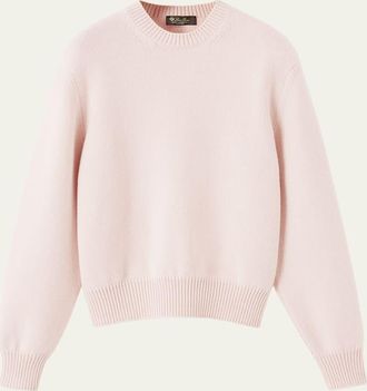 Loro Piana Classic Baby Cashmere Crewneck Sweater