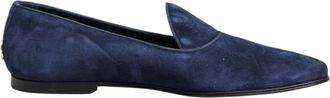 Dolce & Gabbana Mens Suede Slipon Loafer - Dark Blue Textile - Size EU 44