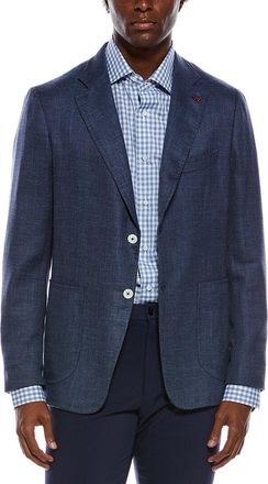 Isaia Capri Wool, Silk, & Linen-Blend Sport Jacket