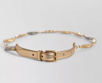 Dolce & Gabbana crystal embellished chain belt