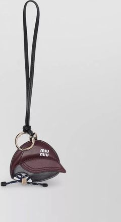 Miu Miu cap charm bag accessory keyring wrist strap