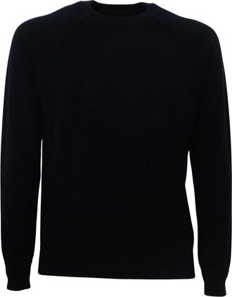 FILIPPO DE LAURENTIIS Gc 1Ml_Su 12R Ronde hals gebreide trui - Heren - Ronde hals truien - Blauw - 2XL - Katoen - Truien & Vesten