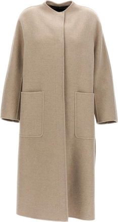 Max Mara Gioiosa Double Cashmere Coat - Dames - Mantel - Beige - S - Kasjmier - Jassen