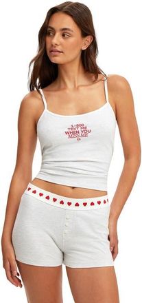 Cotton On Womens Dreamy Soft Boyshort in Light Grey Marle Coconut at Nordstrom, Size X-Small