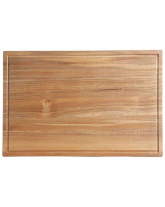 Kenmore Kenosha 29In Acacia Wood Cutting Board With Groove Handles