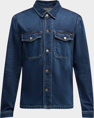Tom Ford Men & apos;s Denim Shirt Jacket