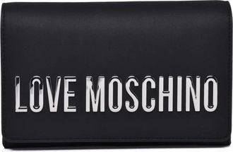 Love Moschino Black Polyurethane Matte Shoulder Bag