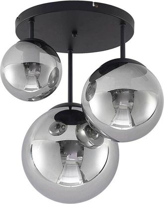 Lindby L&aacute;mpara De Techo teeja En Negro Vidrio - Lindby