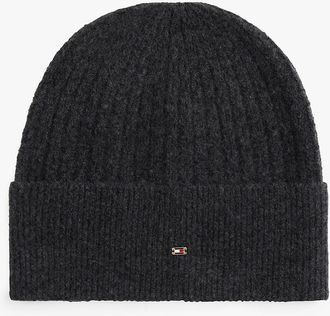 Tommy Hilfiger Womens Cable Knit Beanie - Black