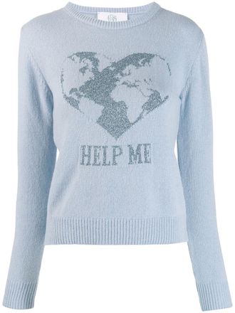Alberta Ferretti Maglione Help Me - Blu