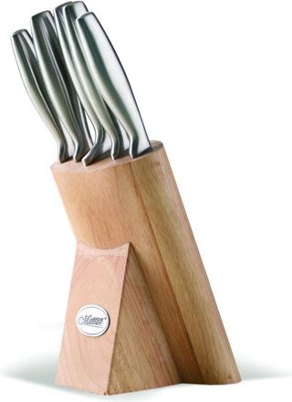 OEM Juego De Cuchillos De 6 Piezas En Bloque Con Soporte Maestro Mr-1420