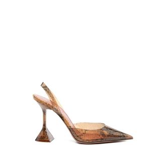 Amina Muaddi Pumps, female, Multicolor, Size: 8 1/2 US Holli Glass 95