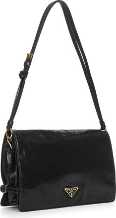Prada Womens Black Medium Shoulder Bag Calf Leather