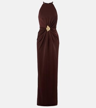 Rebecca Vallance Isla halterneck maxi dress
