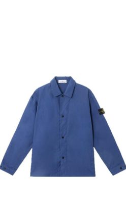 Stone Island Overshirt Supima Cotton Canvas Non-Aqueous Dyeing Technology