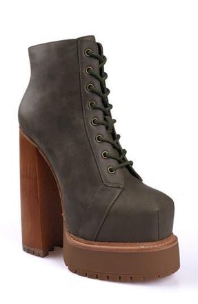 Zigi Soho Adelina Platform Bootie in Army Grey/green at Nordstrom Rack, Size 8