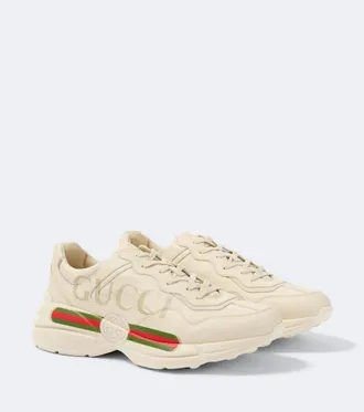Gucci Rhyton leather sneakers