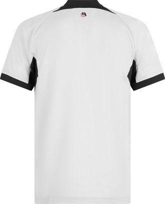 HUGO BOSS Mens Technical Zip-Neck T-Shirt White Polyester Polo Shirts T-shirts And Polos
