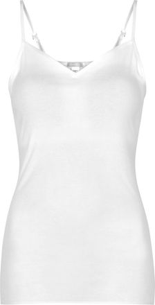 Hanro Seamless Padded Cotton top - White - L (UK14-16 / L)