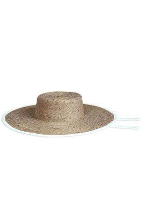 Brunna.Co The Lolo Wide-brim Jute Boater Hat in Beige at Nordstrom, Size Small