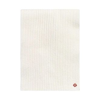 Casablanca Wool Rib Ski Scarf - unisex - Wintersjaals - Wit - ONE Size - Wol - Accessoires