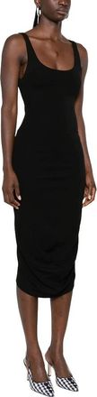 Jacquemus Kleedjes, Dames, Zwart, S, Midi Jurk
