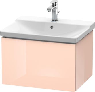 Duravit Duravit L-cube Mueble De Pared, Ancho 620mm, Profundidad 481, 1 Extra&iacute;ble, Se Ajusta A La Medida. Art&iacute;culo 233265, Color: Perla De Albaricoque Laca De