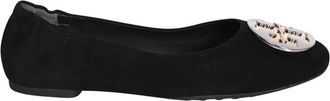 Tory Burch Claire Suede Ballerina - Dames - Ballerinas - Zwart - 35 1/2 EU - Leer - Schoenen