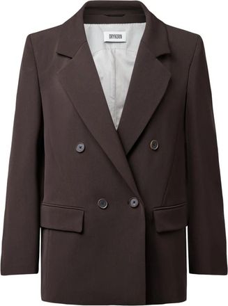 Drykorn Hadlow Blazer - Dames - Blazers - Bruin - S - Leer - Jassen