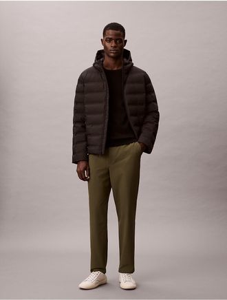 Calvin Klein Mens Tech Dobby Elastic Jogger Pants - Green - 29